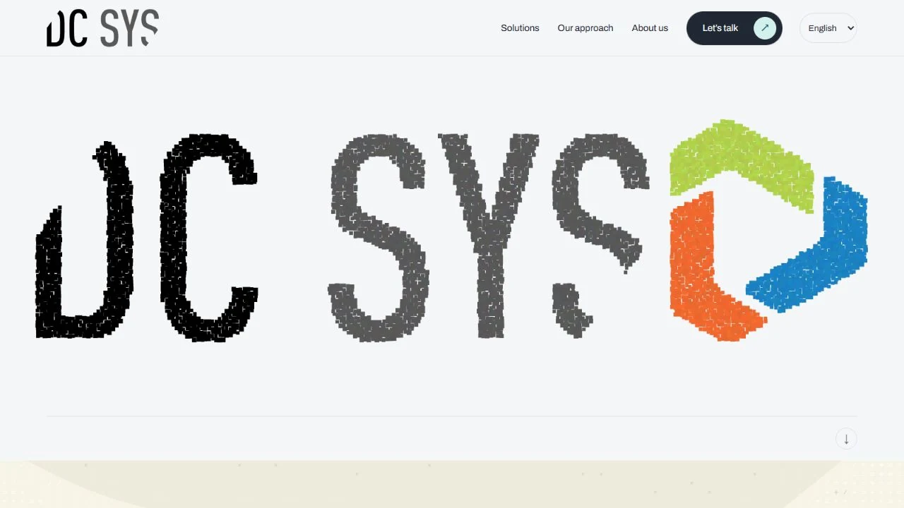 Particle-built identity on the live bilingual website.